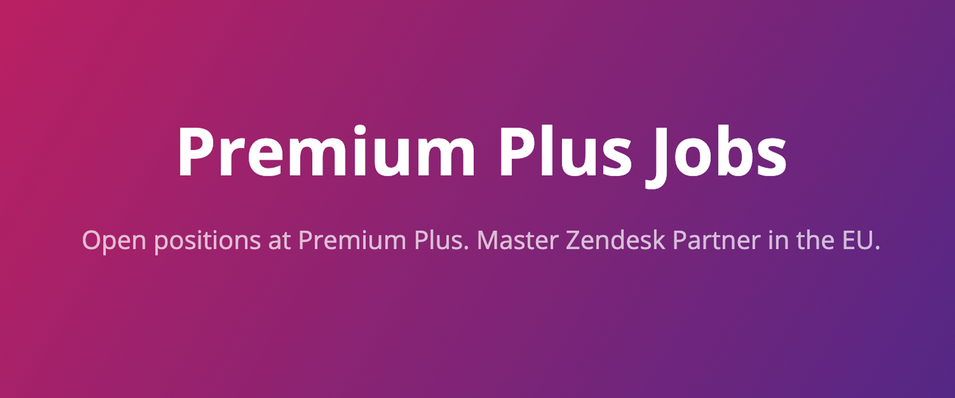 Premium Plus Jobs
